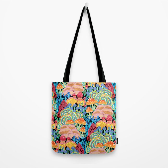 Fungi World (Mushroom world) - BKBG Tote Bag Gallery Image 2