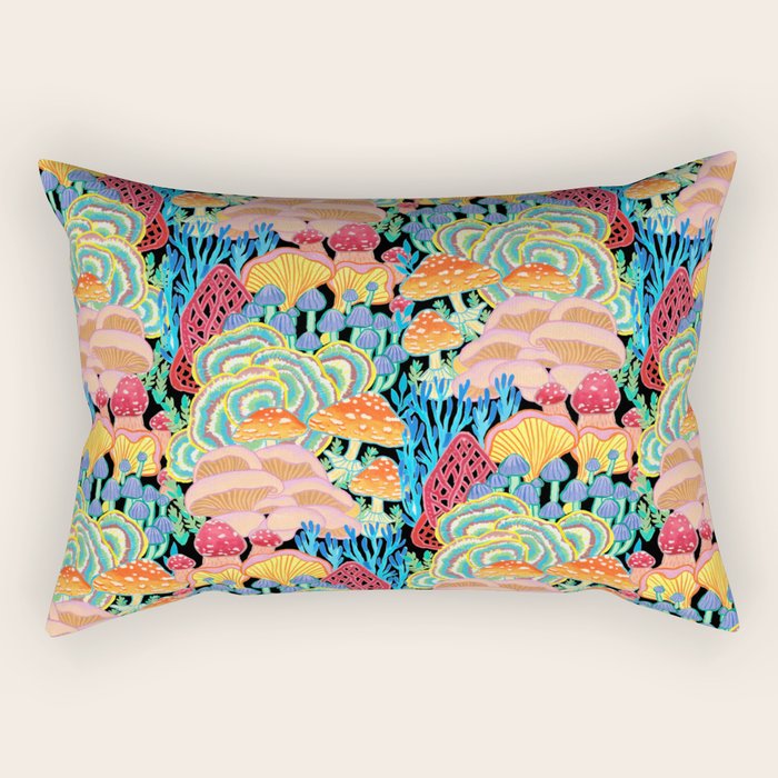 Fungi World (Mushroom world) - BKBG Rectangular Pillow Gallery Image 1