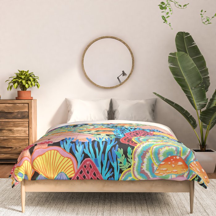 Fungi World (Mushroom world) - BKBG Comforter Gallery Image 3