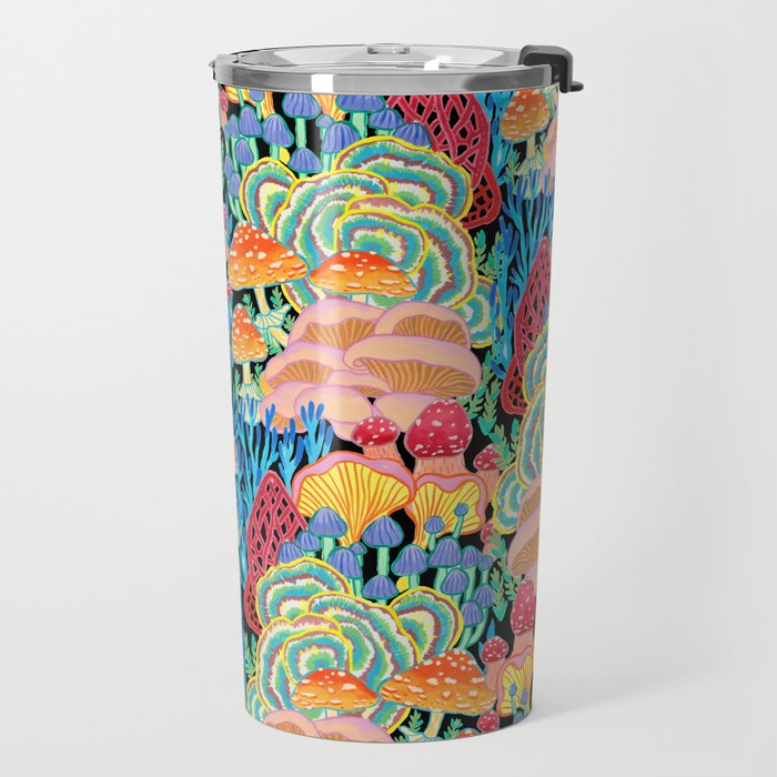 Fungi World (Mushroom world) - BKBG Travel Mug Gallery Image 2