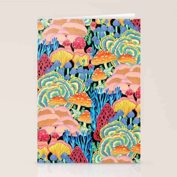 Fungi World (Mushroom world) - BKBG Stationery Card Gallery Image 1