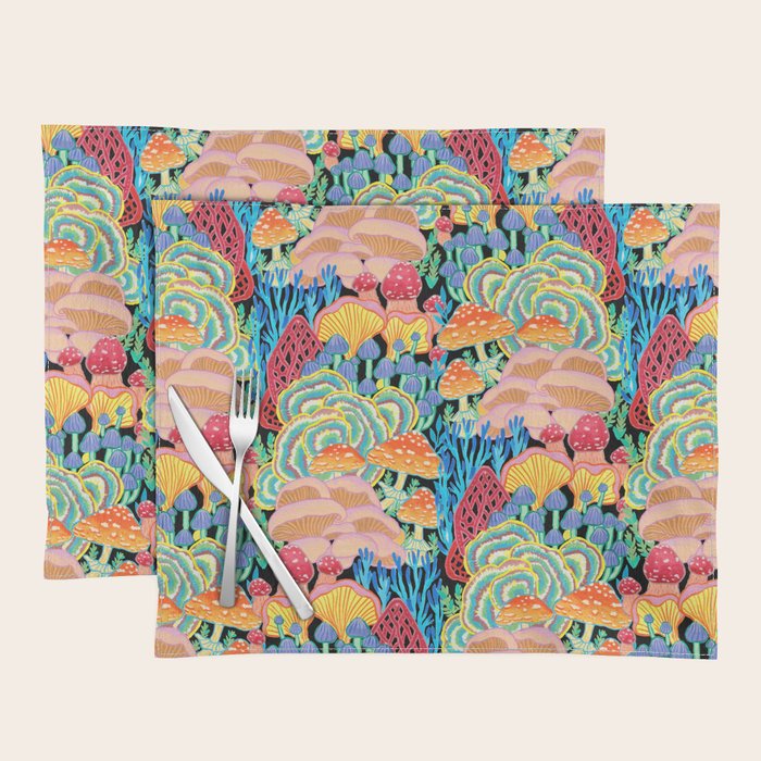 Fungi World (Mushroom world) - BKBG Placemat Gallery Image 1