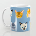 Cats Blue Coffee Mug Gallery Image 3