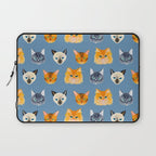 Cats Blue Laptop Sleeve Gallery Image 1