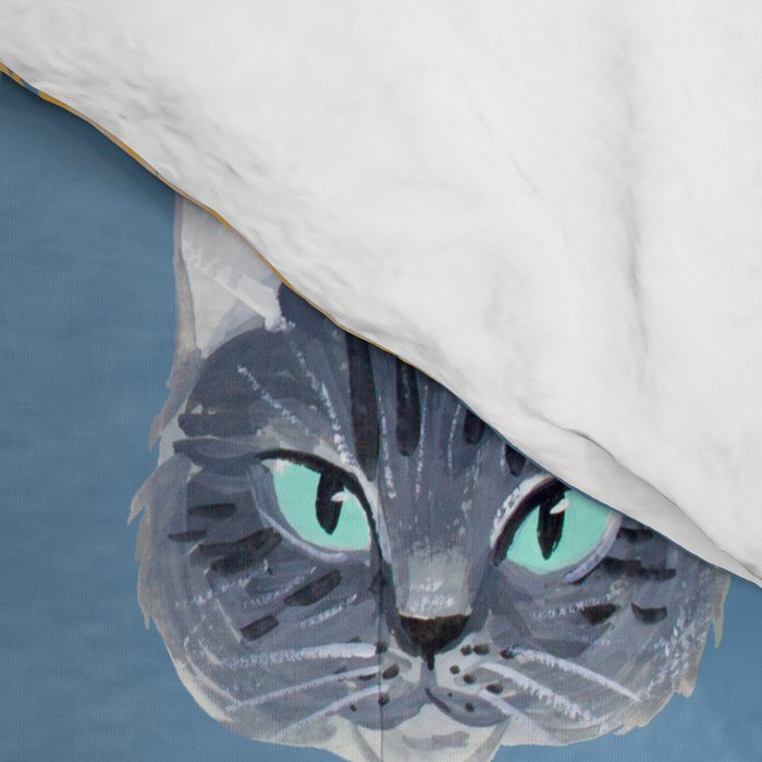 Cats Blue Comforter Gallery Image 4