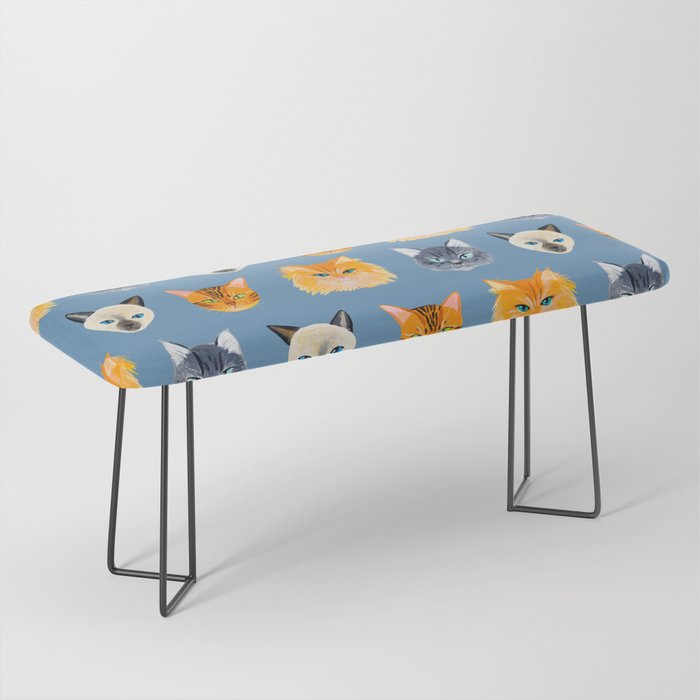 Cats Blue Bench Gallery Image 1