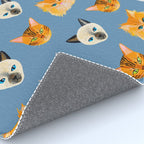 Cats Blue Rug Gallery Image 4