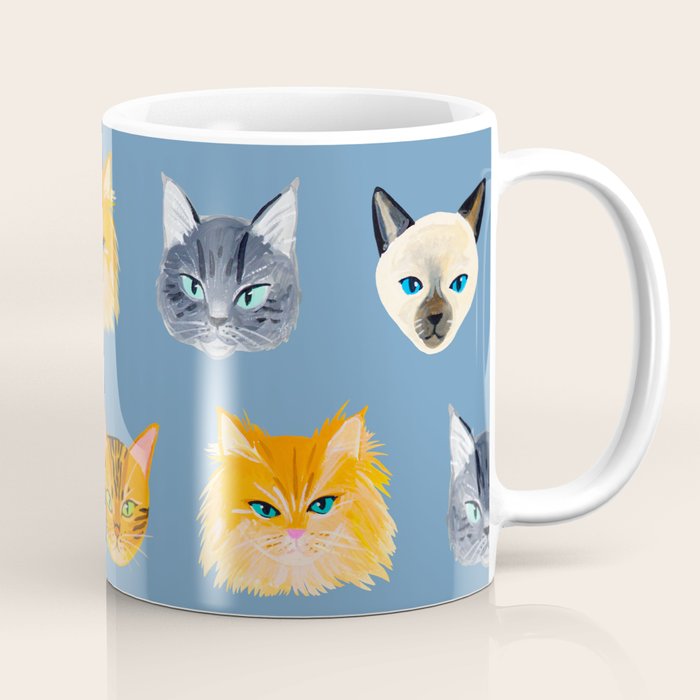 Cats Blue Coffee Mug Gallery Image 1
