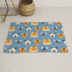 Cats Blue Rug Gallery Image 1