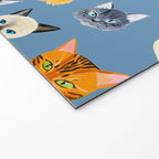 Cats Blue Welcome Mat Gallery Image 2
