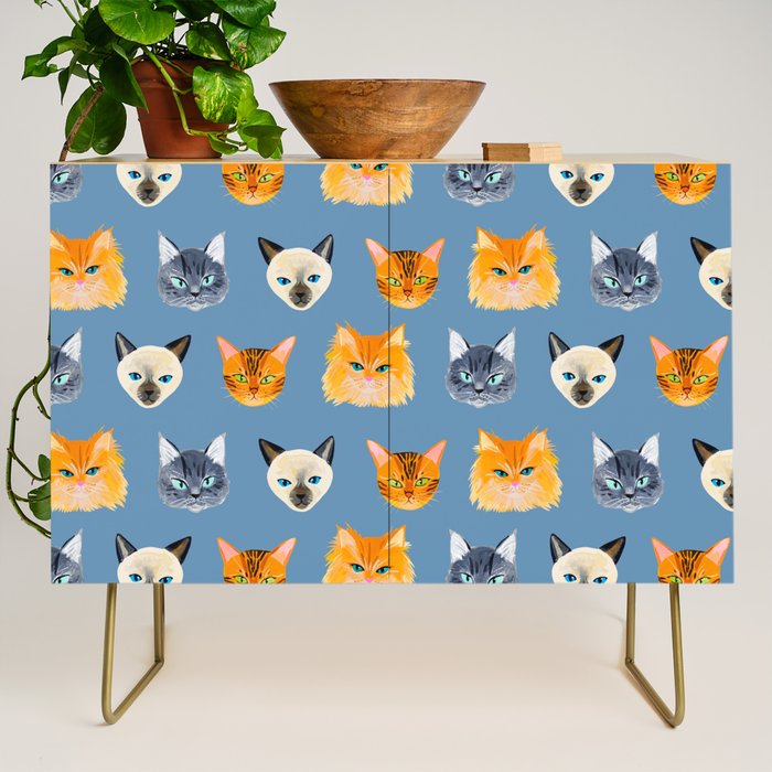 Cats Blue Credenza Gallery Image 1