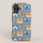 Cats Blue iPhone Case Gallery Image 1