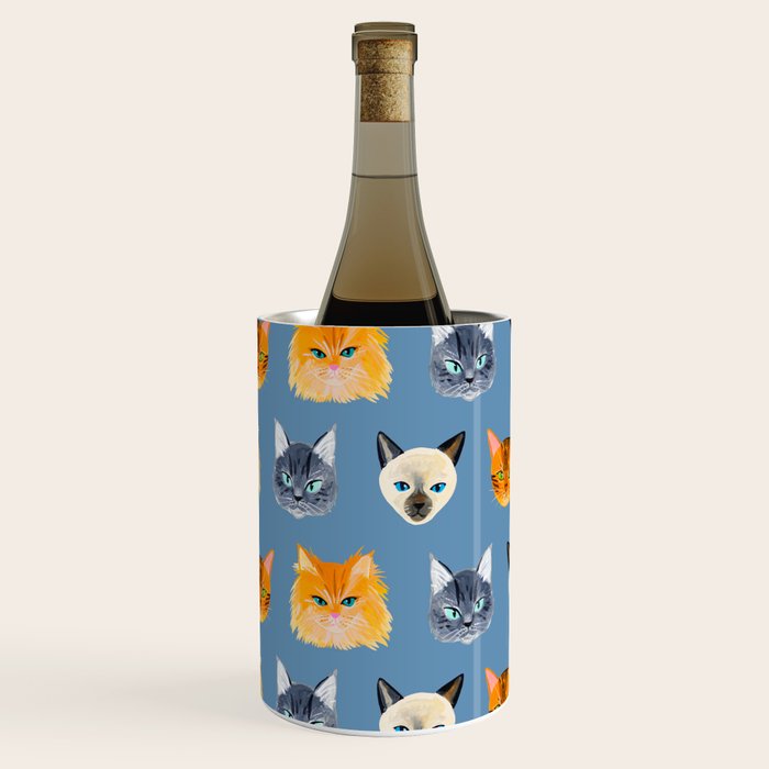 Cats Blue Wine Chiller Gallery Image 3