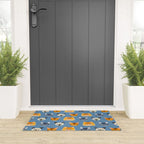 Cats Blue Welcome Mat Gallery Image 3