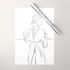 Morning Wine Wrapping Paper Gallery Image 1