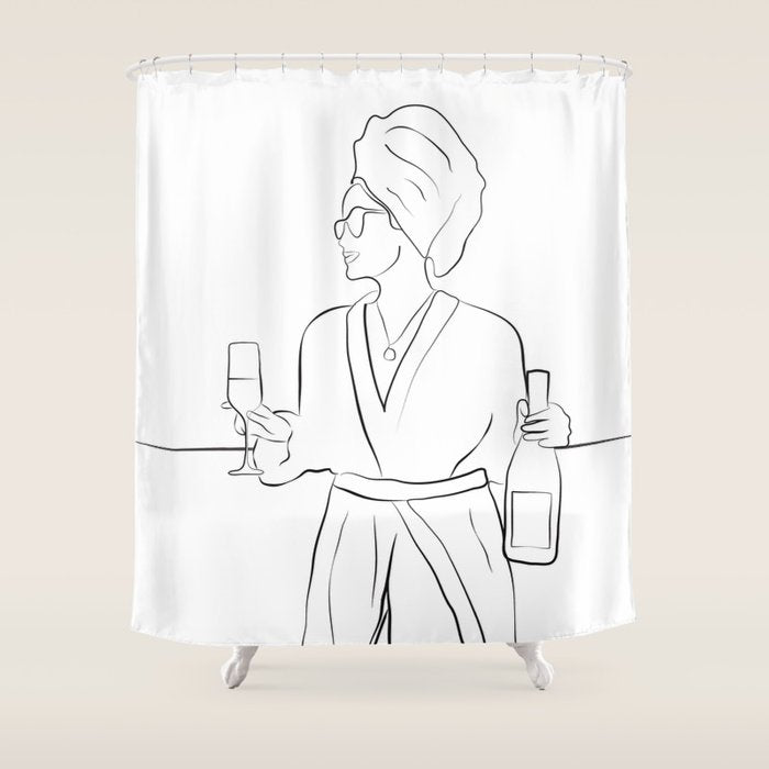 Morning Wine Shower Curtain Gallery Image 1