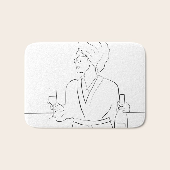 Morning Wine Bath Mat Gallery Image 1