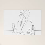 Morning Wine Welcome Mat Gallery Image 1