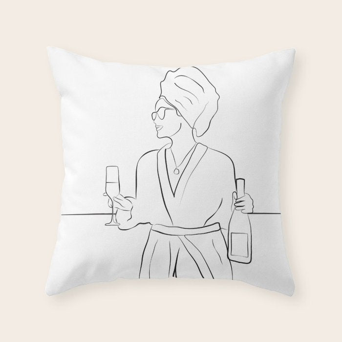 Morning Wine Throw Pillow Gallery Image 1