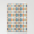 Mid Century Drop Pattern Stationery Card Gallery Image 2