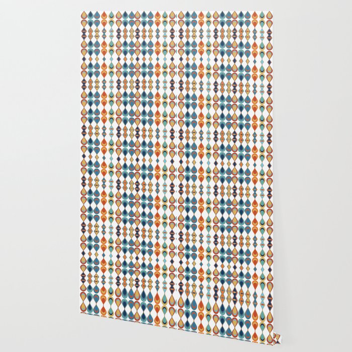 Mid Century Drop Pattern Wallpaper Gallery Image 2
