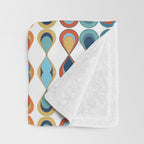 Mid Century Drop Pattern Throw Blanket Gallery Image 3