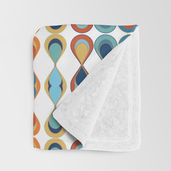 Mid Century Drop Pattern Throw Blanket Gallery Image 3