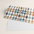 Mid Century Drop Pattern Wrapping Paper Gallery Image 2