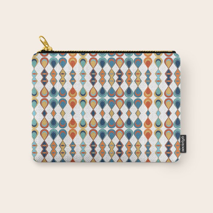 Mid Century Drop Pattern Carry All Pouch Gallery Image 1