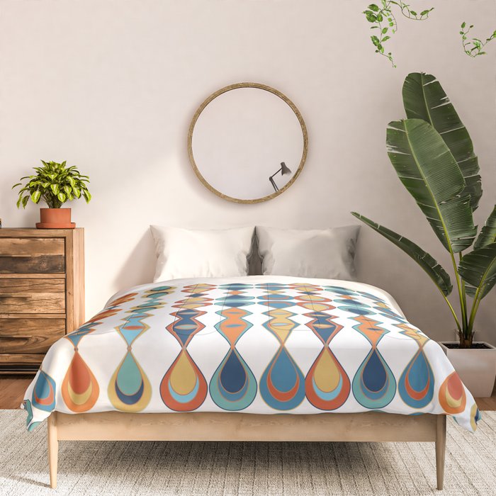 Mid Century Drop Pattern Comforter Gallery Image 3