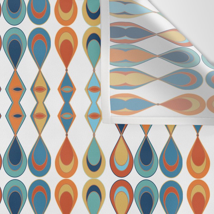 Mid Century Drop Pattern Wall Tapestry Gallery Image 3