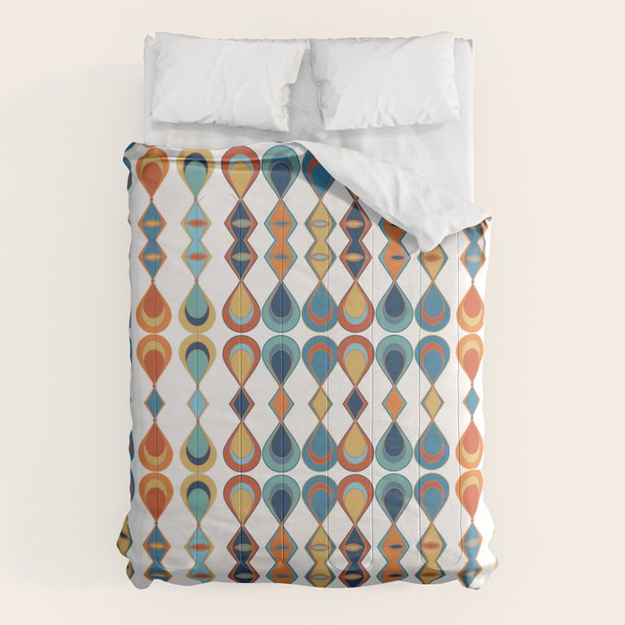 Mid Century Drop Pattern Comforter Gallery Image 1