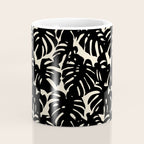 Tropical monstera plant leaf art pattern Coffee Mug Gallery Image 4
