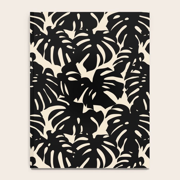 Tropical monstera plant leaf art pattern Notebook Gallery Image 4