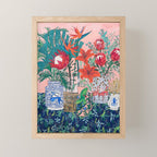 The Domesticated Jungle - Floral Still Life Mini Art Print Gallery Image 1