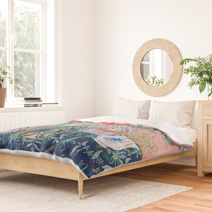 The Domesticated Jungle - Floral Still Life Duvet Cover Gallery Image 2