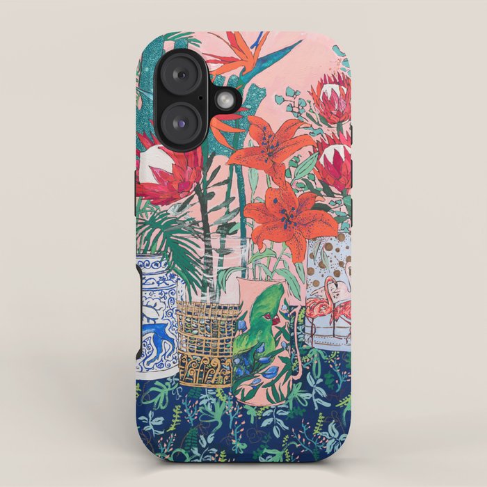 The Domesticated Jungle - Floral Still Life iPhone Case Gallery Image 1