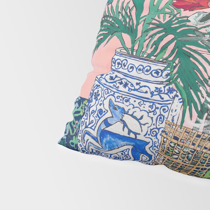 The Domesticated Jungle - Floral Still Life Pillow Sham Gallery Image 4