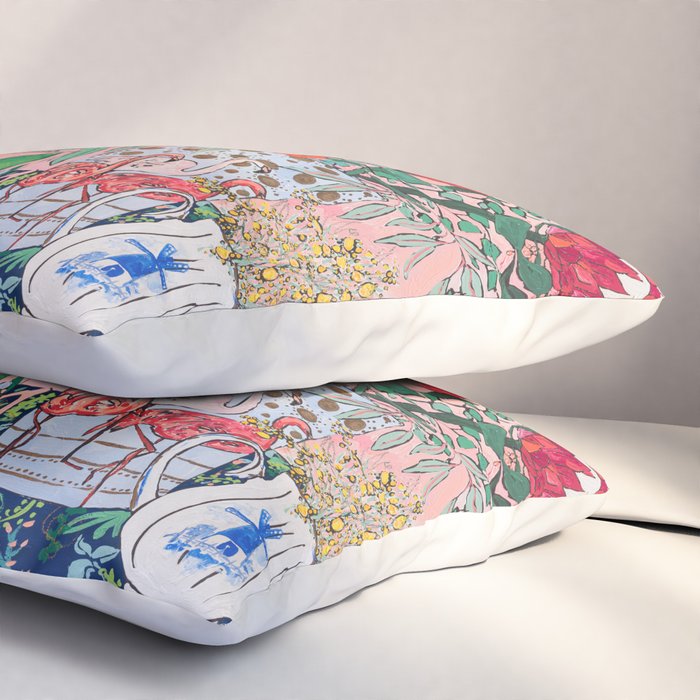 The Domesticated Jungle - Floral Still Life Pillow Sham Gallery Image 3