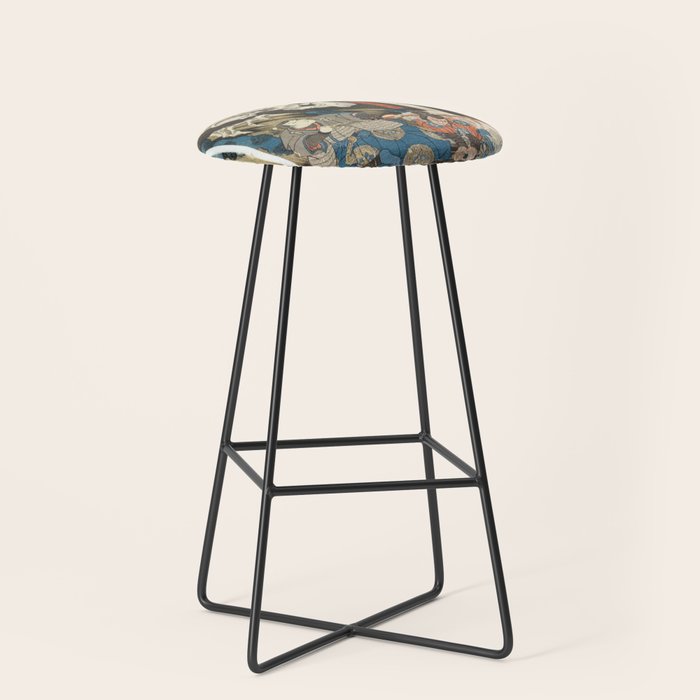 Takiyasha the Witch and the Skeleton Spectre Stool Gallery Image 1