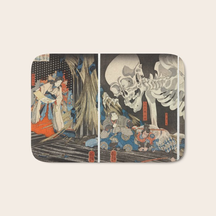 Takiyasha the Witch and the Skeleton Spectre Bath Mat Gallery Image 1