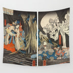 Takiyasha the Witch and the Skeleton Spectre Wall Tapestry Gallery Image 4