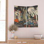 Takiyasha the Witch and the Skeleton Spectre Wall Tapestry Gallery Image 2