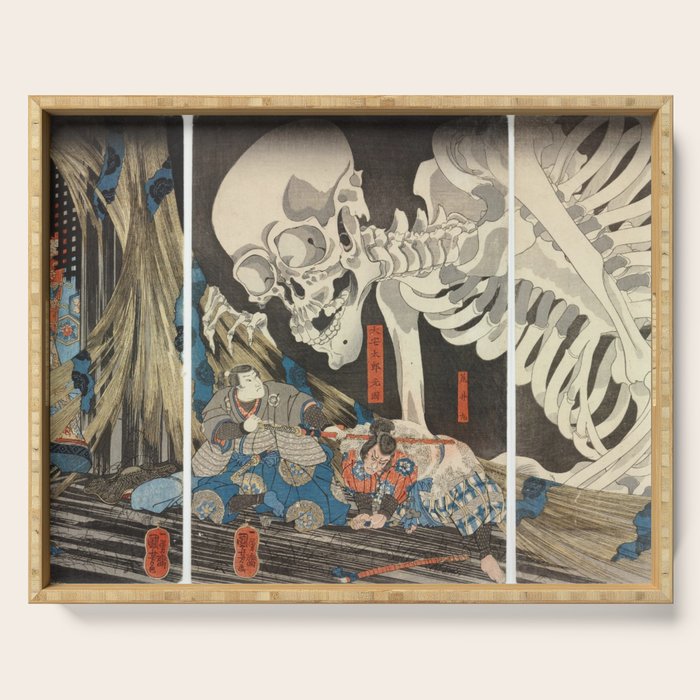 Takiyasha the Witch and the Skeleton Spectre Serving Tray Gallery Image 1