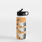 Striped Bird Trio II Water Bottle Gallery Image 1