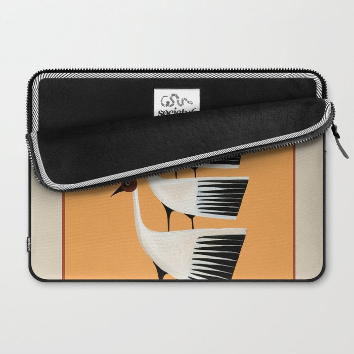 Striped Bird Trio II Laptop Sleeve Gallery Image 2