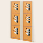 Striped Bird Trio II Wallpaper Gallery Image 2