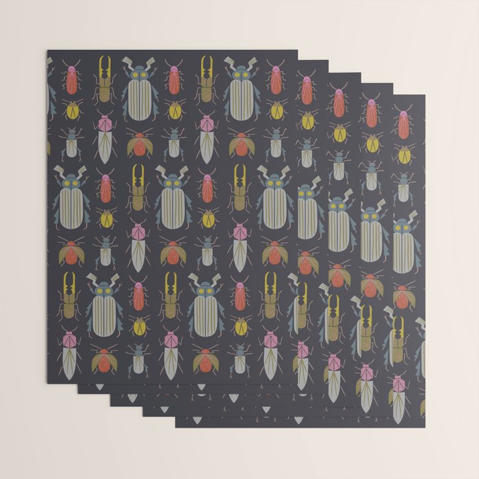 Beetle Specimens Wrapping Paper Gallery Image 3