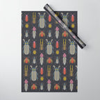 Beetle Specimens Wrapping Paper Gallery Image 1