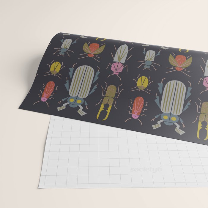 Beetle Specimens Wrapping Paper Gallery Image 2
